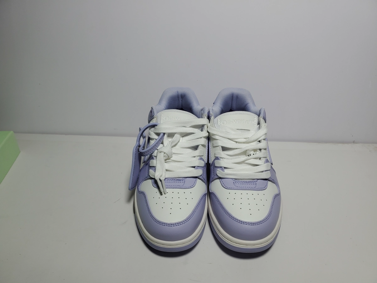 EM Sneakers QC Pictures | OFF-WHITE Out Of Office Calf Leather White Lilac