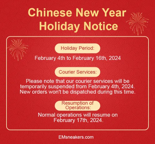 Notice of Chinese New Year Holiday Schedule