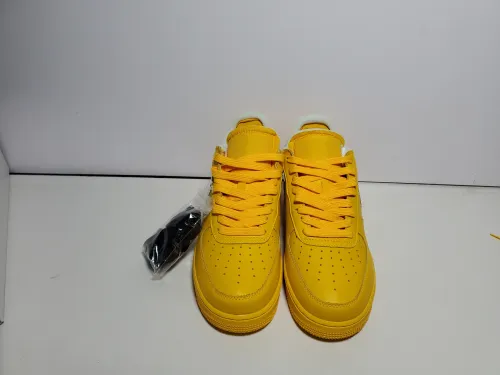 EM Sneakers QC Pictures | Nike Air Force 1 Low Off-White ICA University Gold