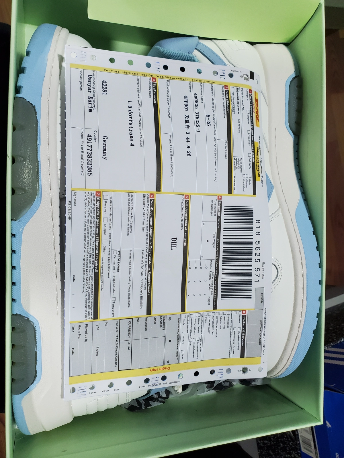 Shipping Documents Summary  in April 27