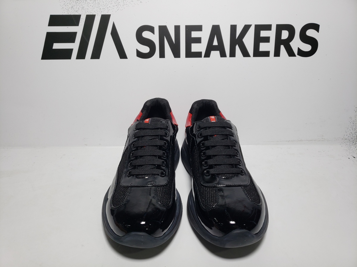 EM Sneakers QC | EM Sneakers Prada Sneakers Black and Red