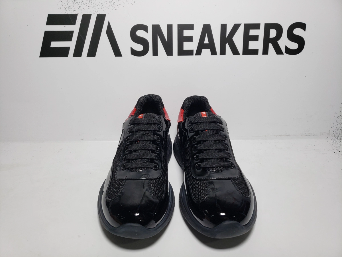 EM Sneakers QC | EM Sneakers Prada Sneakers Black and Red