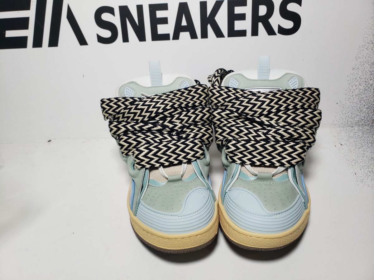 EM Sneakers QC | EM Sneakers Lanvin Leather Curb Blue