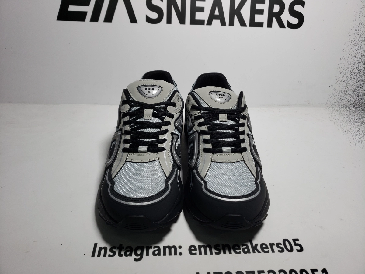 EM Sneakers QC | EM Sneakers Dior B30 Reflective CD30 Grey Anthracite
