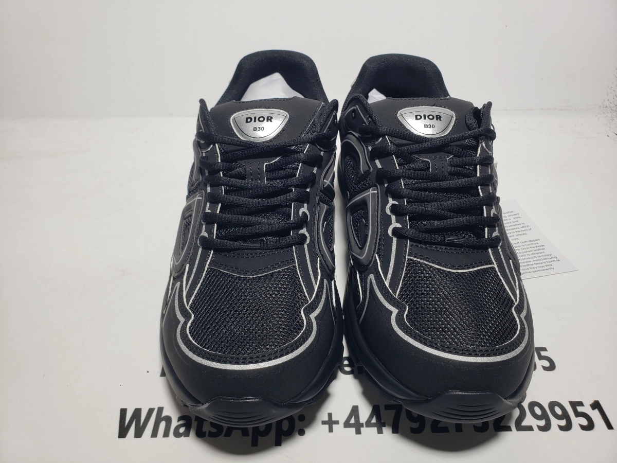 EM Sneakers QC | EM Sneakers Dior B30 Triple Black New Reflective
