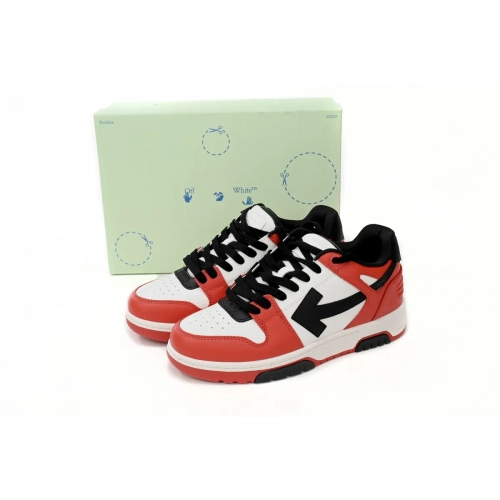 EM Sneakers QC | EM Sneakers OFF-WHITE Out Of Office OOO Low Tops Black White Red