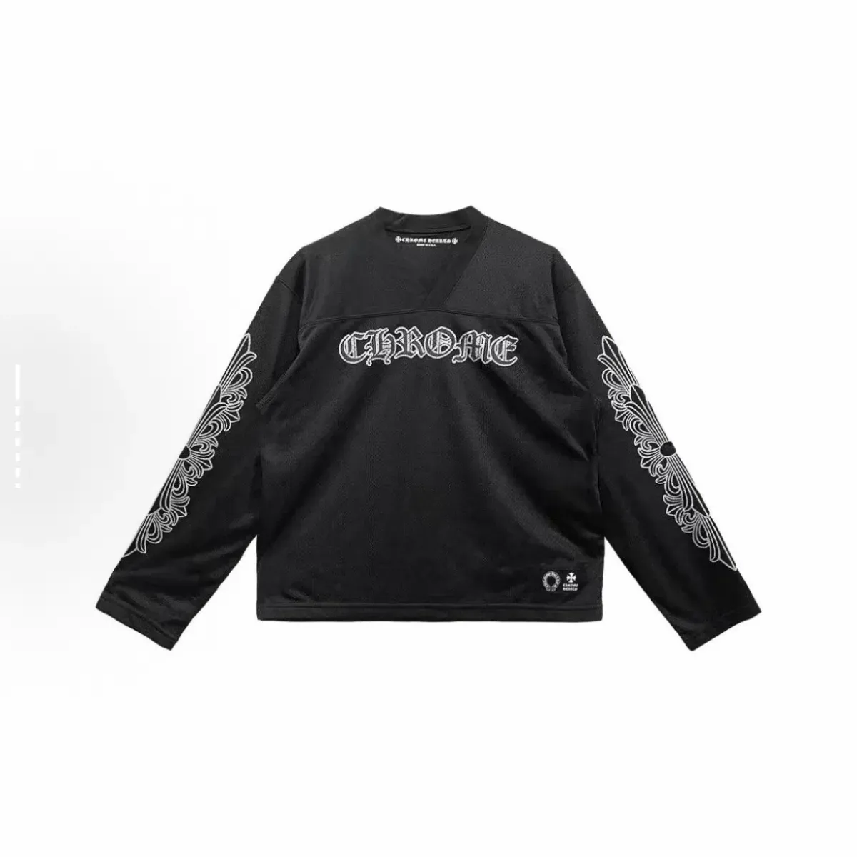 EM Sneakers QC | EM Sneakers Chrome Hearts Stadium Mesh L/S Jersey Black