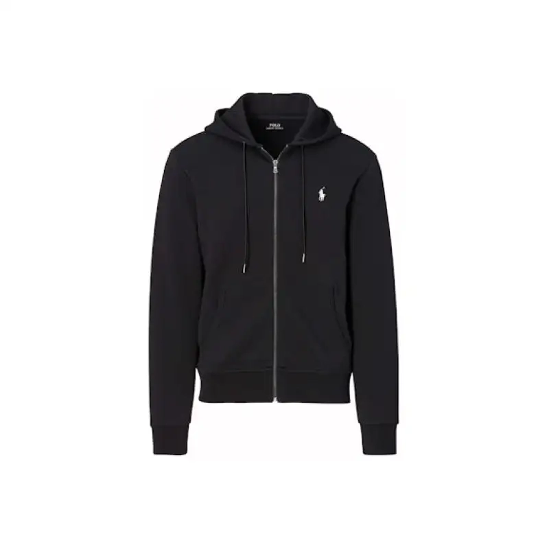 EM Sneakers QC |  EM Sneakers Polo Ralph Lauren Double-Knit Full-Zip Hoodie Polo Black