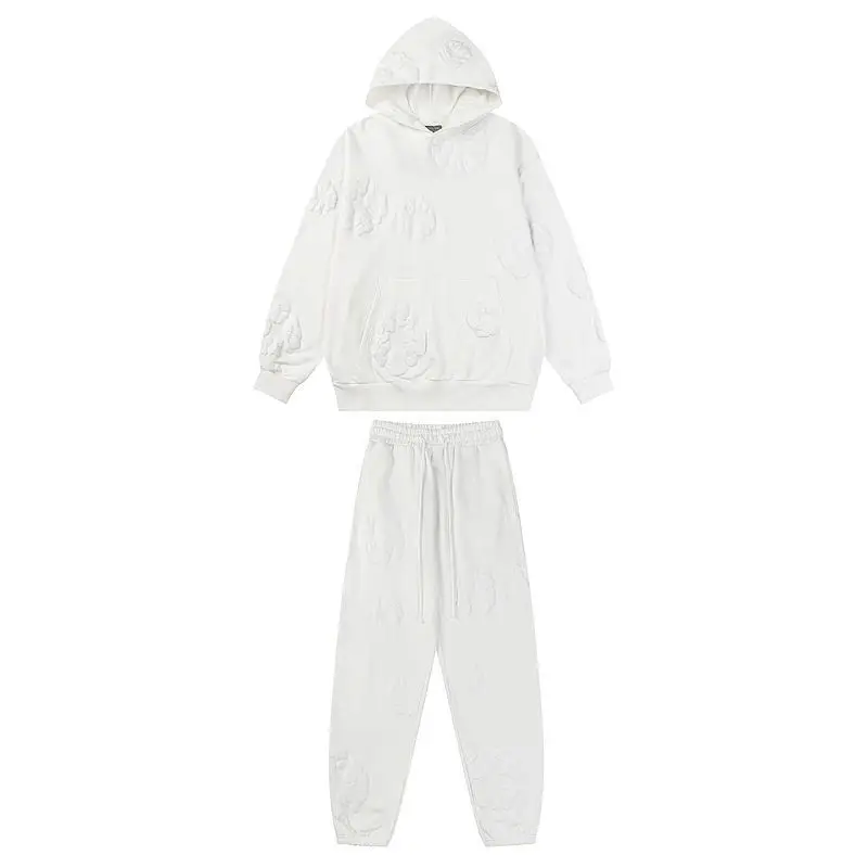 EM Sneakers QC |  EM Sneakers Denim Tears Hoodie & Sweatpant Sets Cotton Wreath Royal White