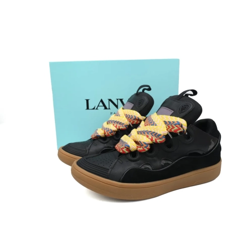 EM Sneakers QC | Lanvin Leather Curb Black