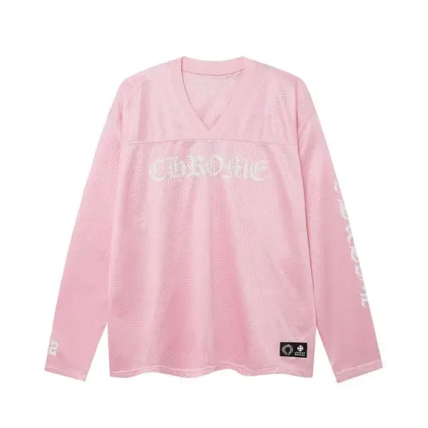 EM Sneakers QC | Chrome Hearts Love You Mesh Warm Up Long Sleeve Jersey Pink