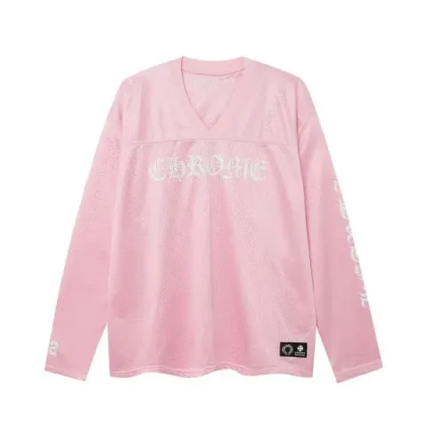 EM Sneakers QC | Chrome Hearts Love You Mesh Warm Up Long Sleeve Jersey Pink