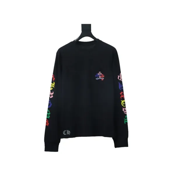 EM Sneakers QC | Chrome Hearts 25FW Colorful Cross Print Long Sleeve Black