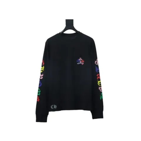 EM Sneakers QC | Chrome Hearts 25FW Colorful Cross Print Long Sleeve Black