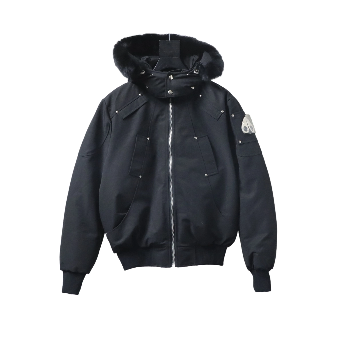 EM Sneakers QC | Moose Knuckles Original Ballistic Bomber Jacket Black Fur（NFC）