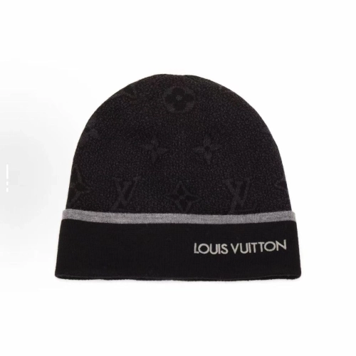 EM Sneakers QC | Louis Vuitton My Monogram Eclipse Beanie Black