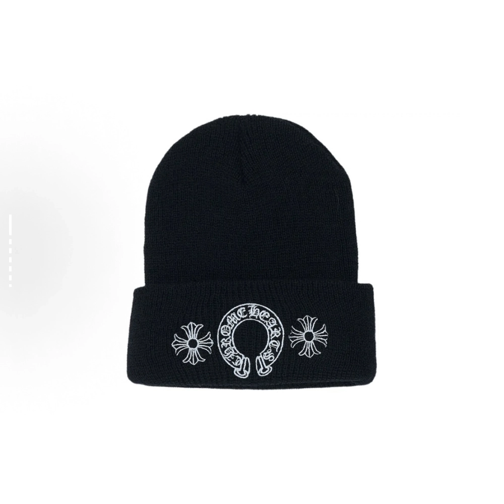 EM Sneakers QC | Chrome Hearts Horseshoe Beanie Black
