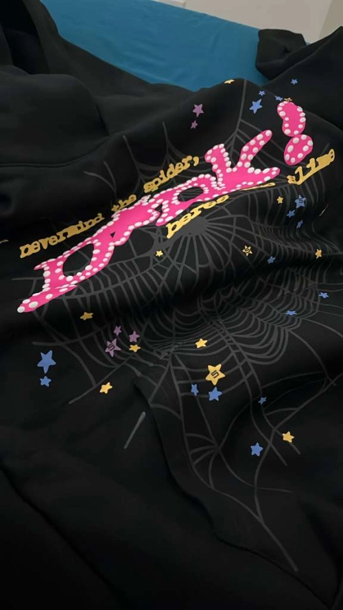 EM Sneakers Sp5der P*NK Hoodie Black - Feedback and Reviews