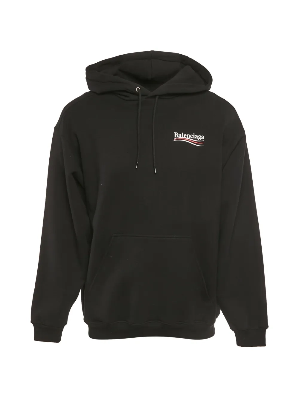 EM Sneakers QC | Balenciaga Pre-Owned Logo Print Hoodie Black