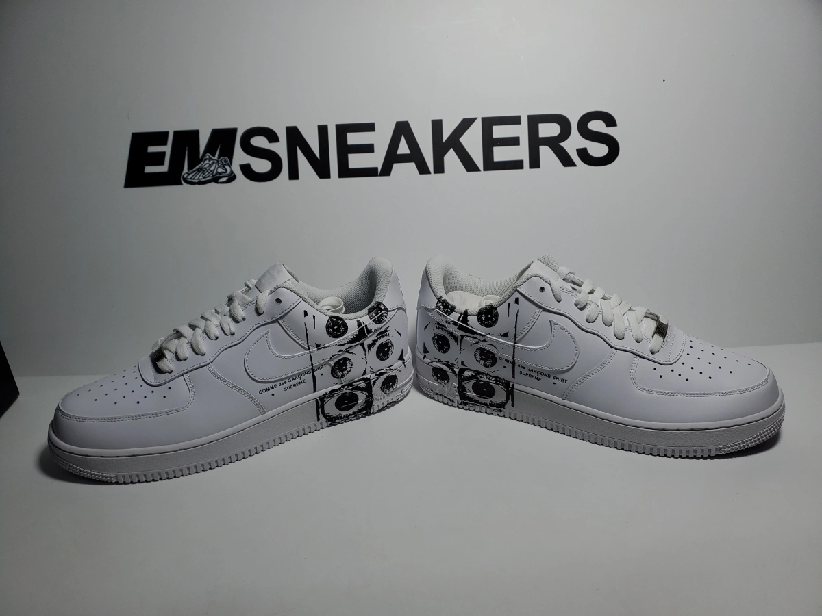 EM Sneakers QC | Nike Air Force 1 Low × Supreme x Comme des Garçons SHIRT