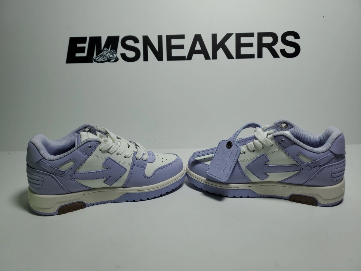 EM Sneakers QC | OFF-WHITE Out Of Office Calf Leather White Lilac (Women's)