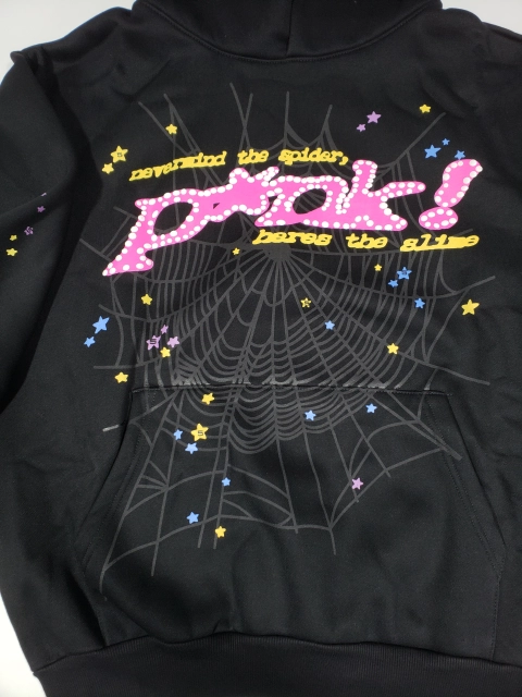 EM Sneakers QC | Sp5der P*NK Hoodie Black
