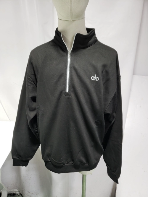 EM Sneakers QC | Alo Yoga Accolade 1/4 Zip Pullover Black