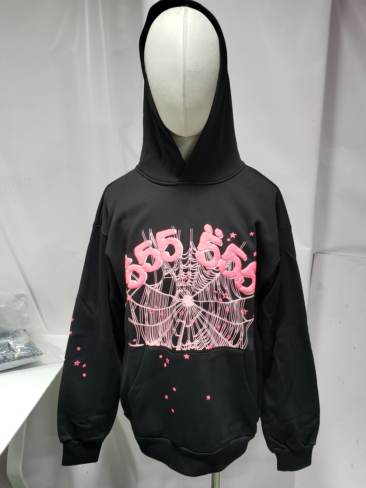 EM Sneakers QC | Sp5der Angel Number Hoodie Black