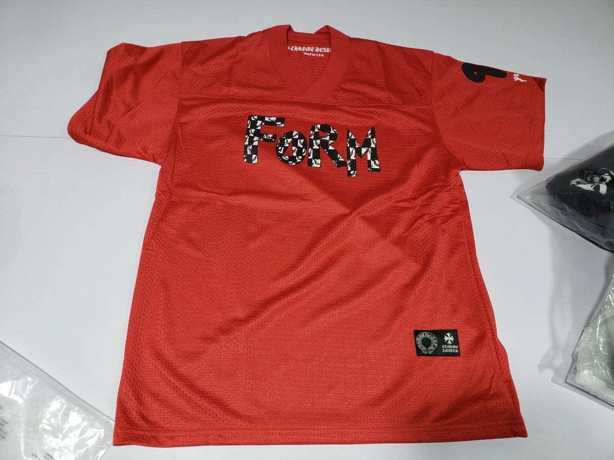 EM Sneakers QC | Chrome Hearts T-Shirt Sports Mesh Warm Up Jersey Red