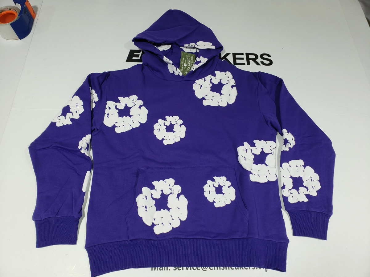 EM Sneakers QC | Denim Tears The Cotton Wreath Sweatshirt Royal Purple