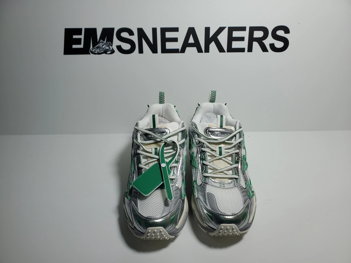 EM Sneakers QC |  OFF-WHITE Be Right Back Silver Turquoise OMIA295S25 FAB00 47243