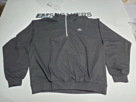 EM Sneakers QC | Alo Yoga Accolade 1/4 Zip Pullover Black