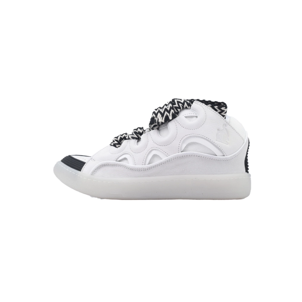 EM Sneakers QC | Lanvin Leather Curb Grey White Black