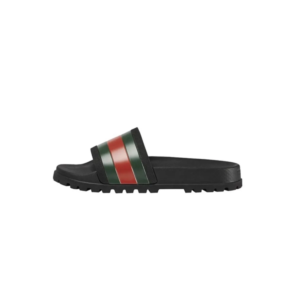 EM Sneakers QC | Gucci Web Slippers Black 429469 GIB10 1098