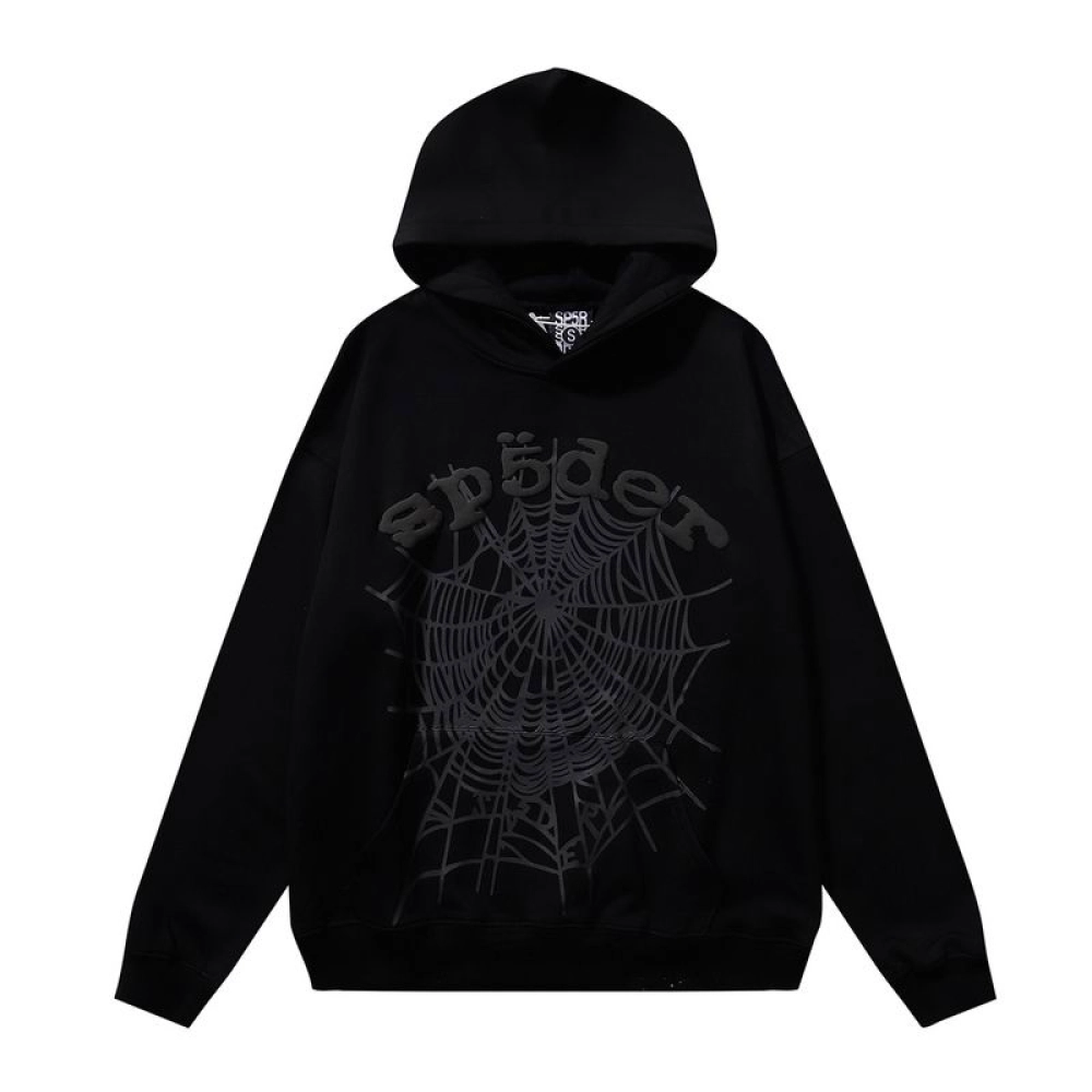 EM Sneakers QC | Sp5der OG Web Hoodie Heather Black