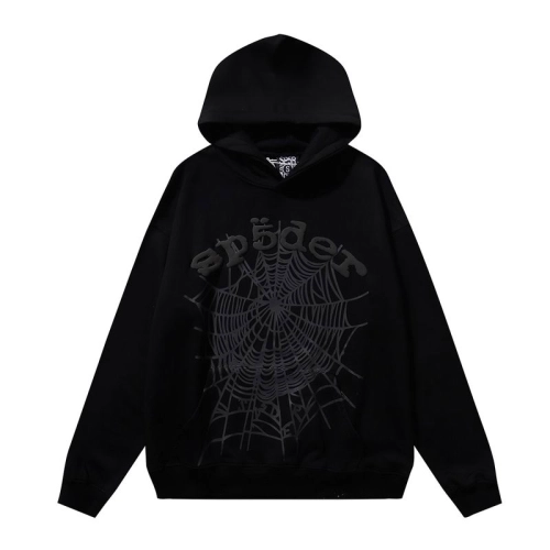 EM Sneakers QC | Sp5der OG Web Hoodie Heather Black