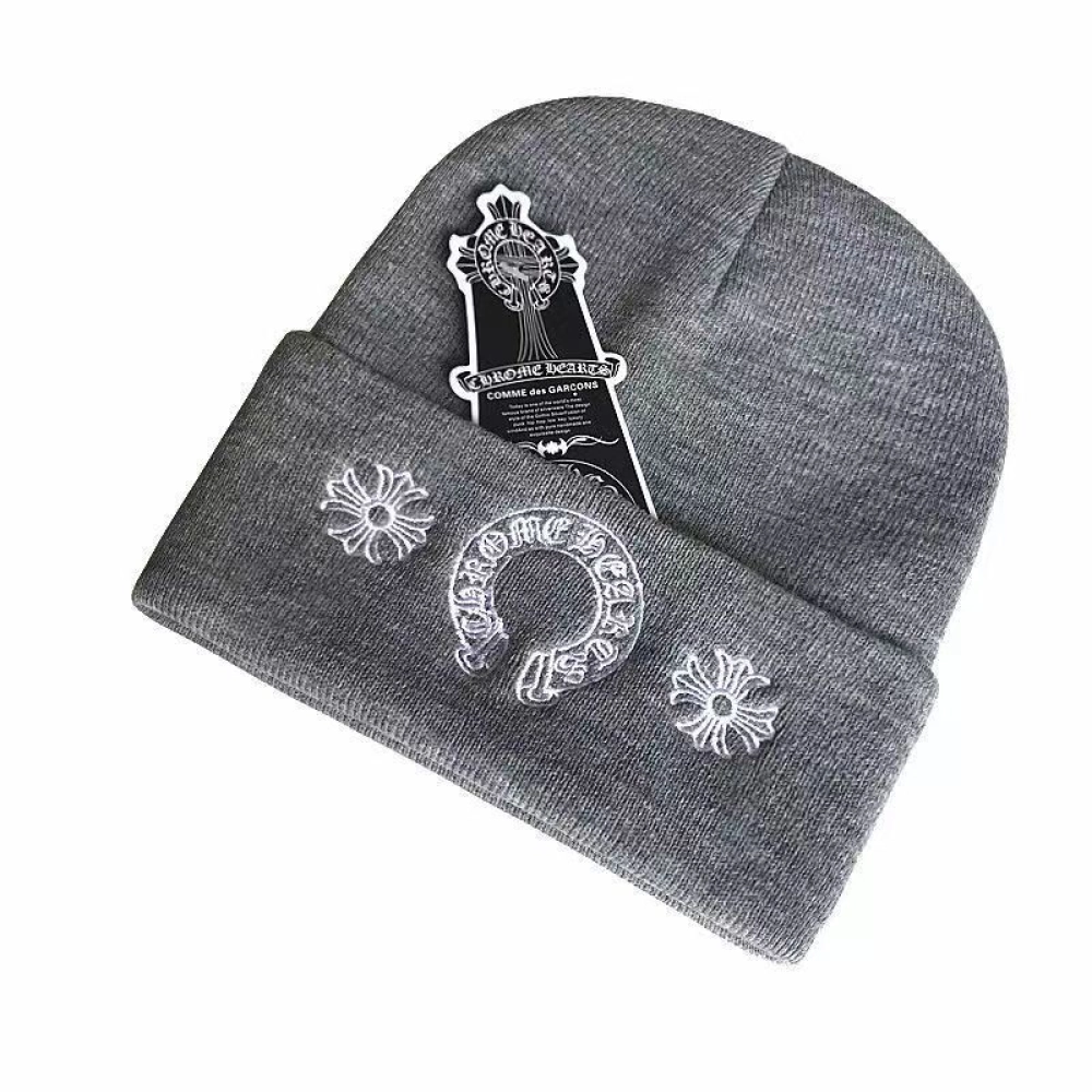 EM Sneakers QC | Chrome Hearts Horse Shoe Beanie Gray