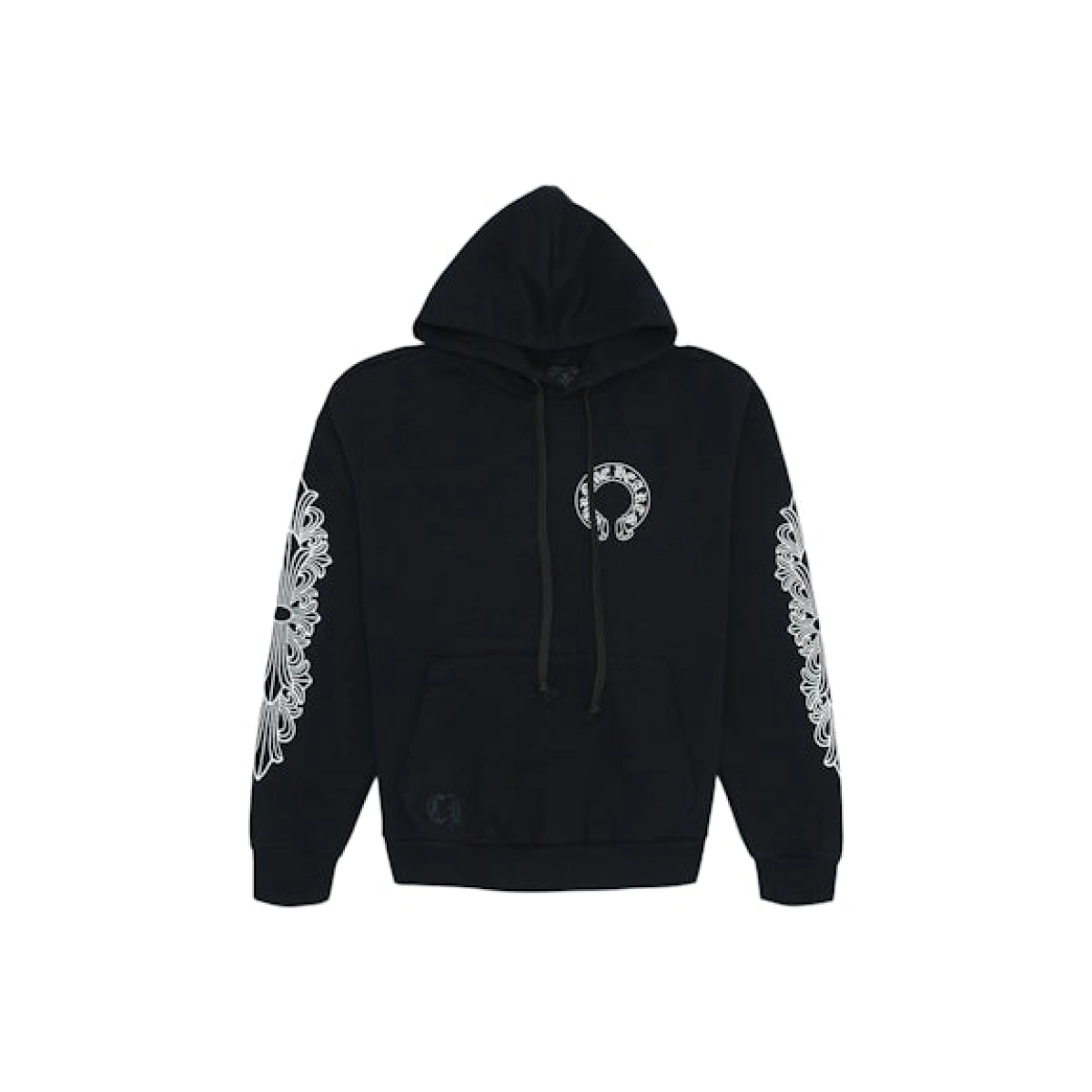 EM Sneakers QC | Chrome Hearts Horse Shoe Floral Hoodie Black