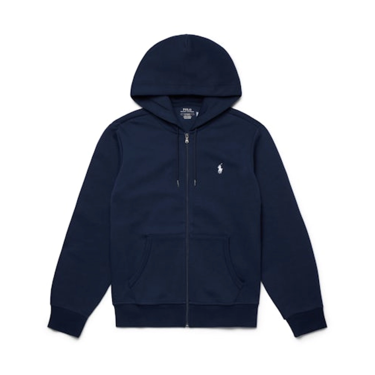 EM Sneakers QC | Polo Ralph Lauren Double Knit Zip-Up Hoodie Aviator Navy/White 710888282002