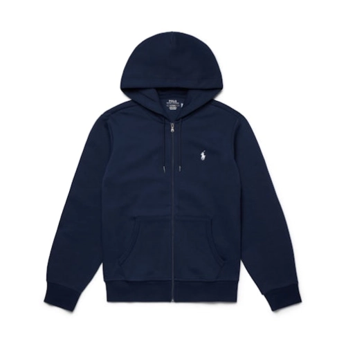 EM Sneakers QC | Polo Ralph Lauren Double Knit Zip-Up Hoodie Aviator Navy/White 710888282002