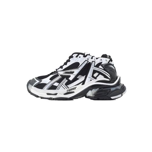 EM Sneakers QC | Balenciaga Runner LED Sneaker Black and White