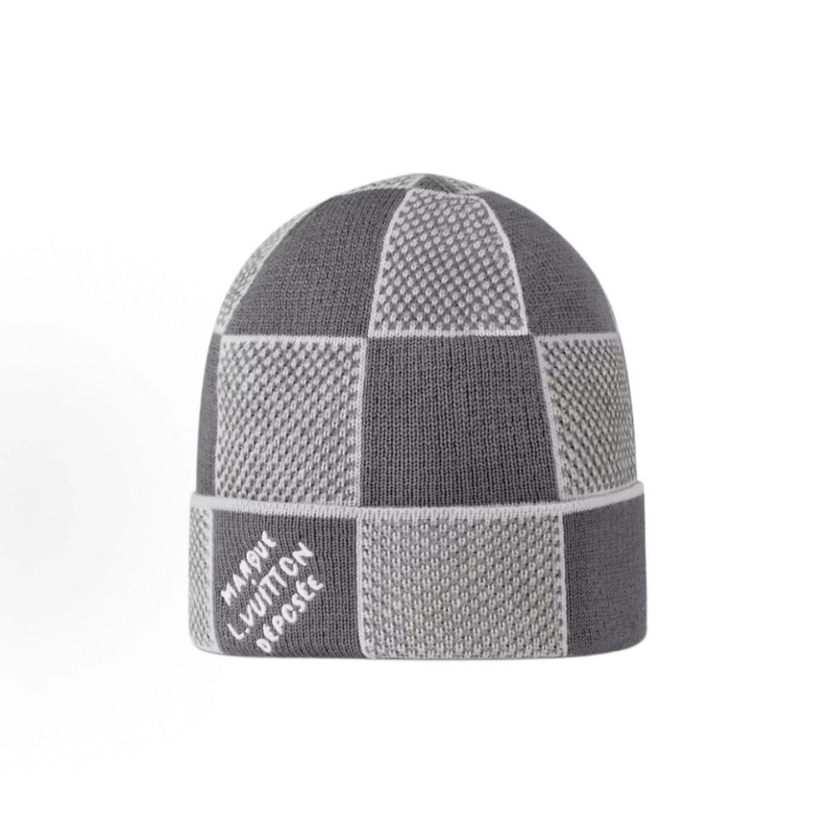 EM Sneakers QC | Louis Vuitton LV Damier Heritage Beanie Dark Grey M92736