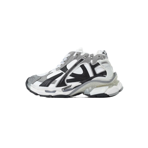 EM Sneakers QC | Balenciaga Runner LED Sneaker Grey and Red 853223 WRNLD 9012