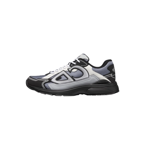 EM Sneakers QC | Dior B30 Sneaker Blue Mesh with Gray White and Black Technical Fabric 3SN279ZRB_H068