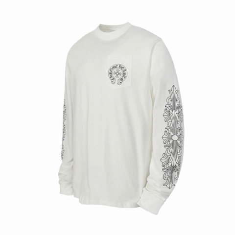 EM Sneakers QC | Chrome Hearts Los Angeles Excluisve L/S Long Sleeve White