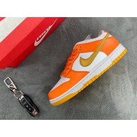  Fake Nike Dunk Low White/Orange Blaze-Gold CU1726-002