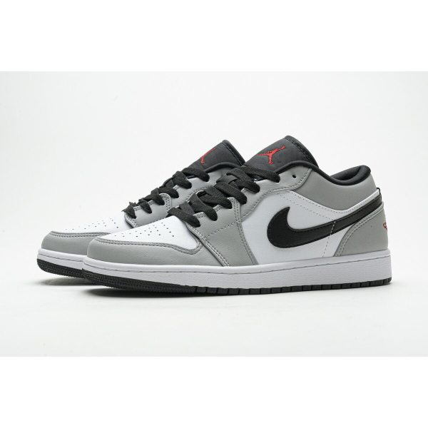  Fake Air Jordan 1 Low Light Smoke Grey 553558-030