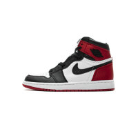  Fake Air Jordan 1 Retro High Satin Black Toe (W) CD0461-016