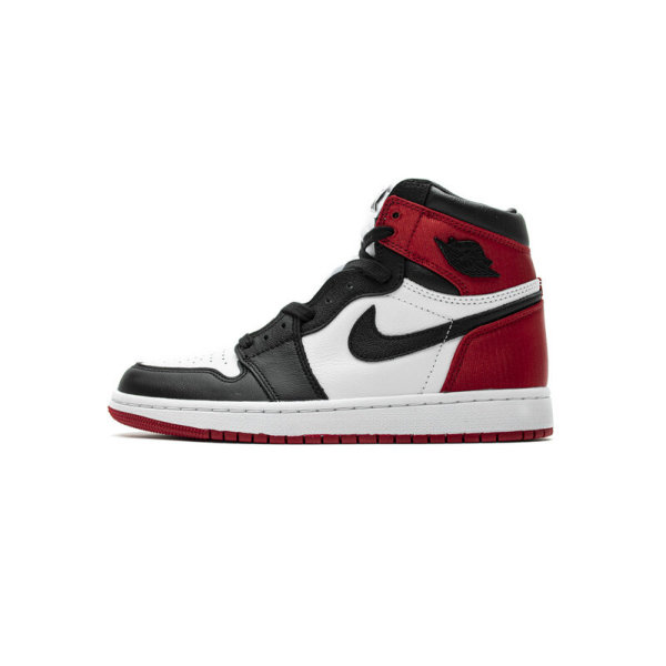  Fake Air Jordan 1 Retro High Satin Black Toe (W) CD0461-016