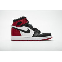  Fake Air Jordan 1 Retro High Satin Black Toe (W) CD0461-016